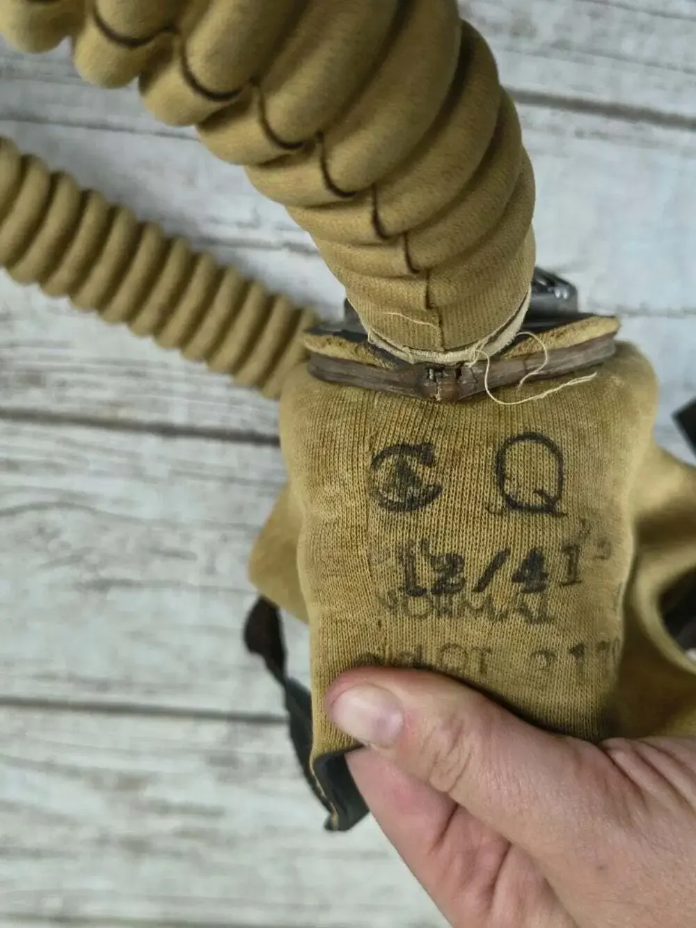 1941 GAS MASK MK-II (WORLD WAR II, WWII, WW2) December 24 1941 Christmas Eve